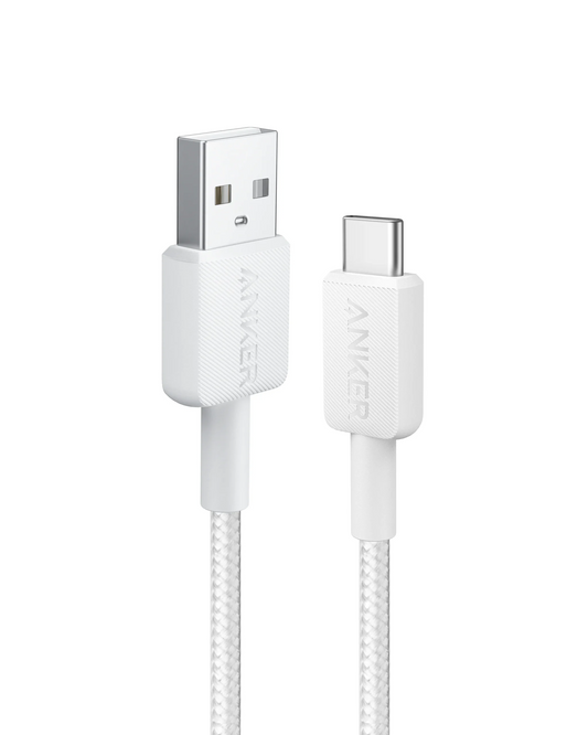 Kabl za podatke i punjenje USB-A - USB-C Anker 322, 18W, 1.8m, Beli A81H6G21