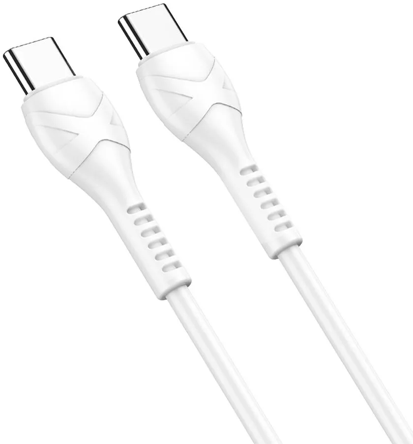Kabl za podatke i punjenje USB-C - USB-C HOCO X37, 60W, 1m, Beli