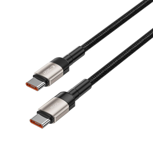 Kabl za prenos podataka i punjenje USB-C - USB-C Tech-Protect Ultraboost EVO, 100W, 1m, Srebrni