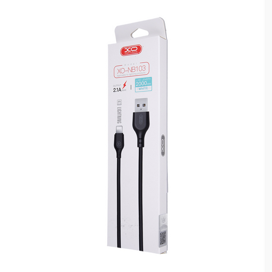 Kabl za Podatke i Punjenje USB-A - Lightning XO Design NB103, 18W, 2m, Beli