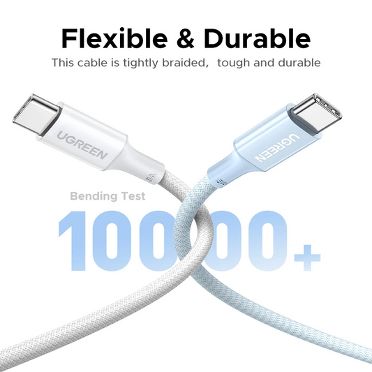 Kabl za prenos podataka i punjenje USB-C - USB-C UGREEN L502 (35221), 100W, 2m, Bela