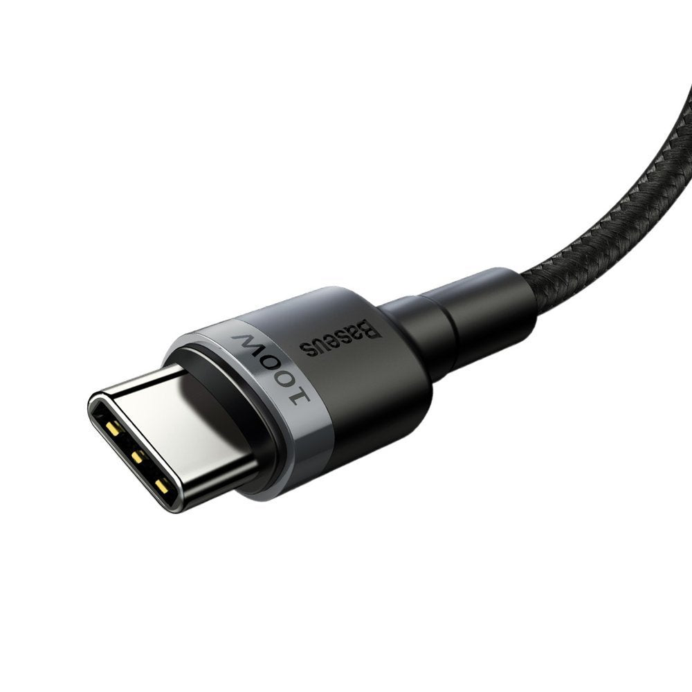 USB-C - USB-C kabl za prenos podataka i punjenje Baseus Cafule, 100W, 2m, Siva CATKLF-ALG1