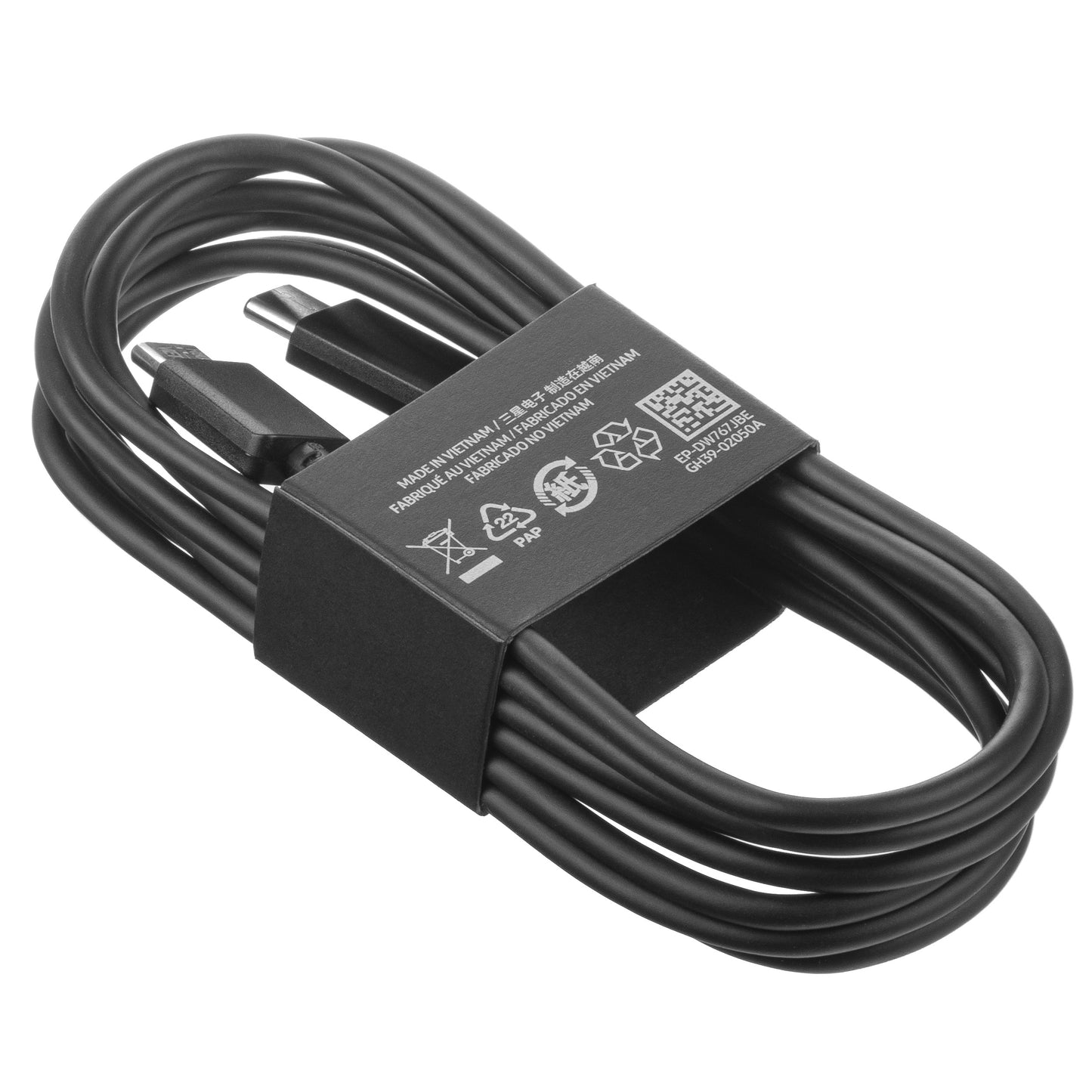 Kabl za prenos podataka i punjenje USB-C - USB-C Samsung EP-DW767JBE, 25W, 1.8m, Crni GP-TOU021RFCBW