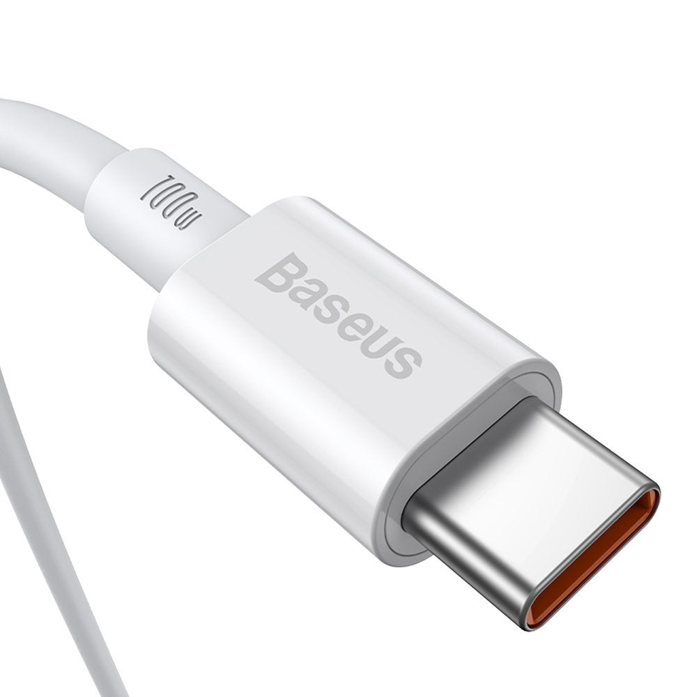 Kabl za Prenos Podataka i Punjenje USB-C - USB-C Baseus Superior Series, 100W, 2m, Beli CATYS-C02