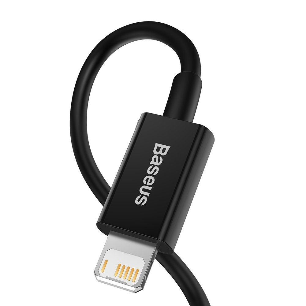 Kabl za Prenos Podataka i Punjenje USB-A - Lightning Baseus Superior Series, 20W, 1m, Crni CALYS-A01
