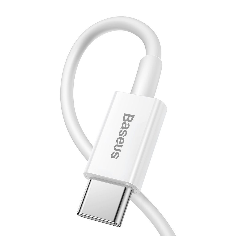 Kabl za Prenos Podataka i Punjenje USB-C - Lightning Baseus Superior Series, 20W, 0.25m, Beli CATLYS-02