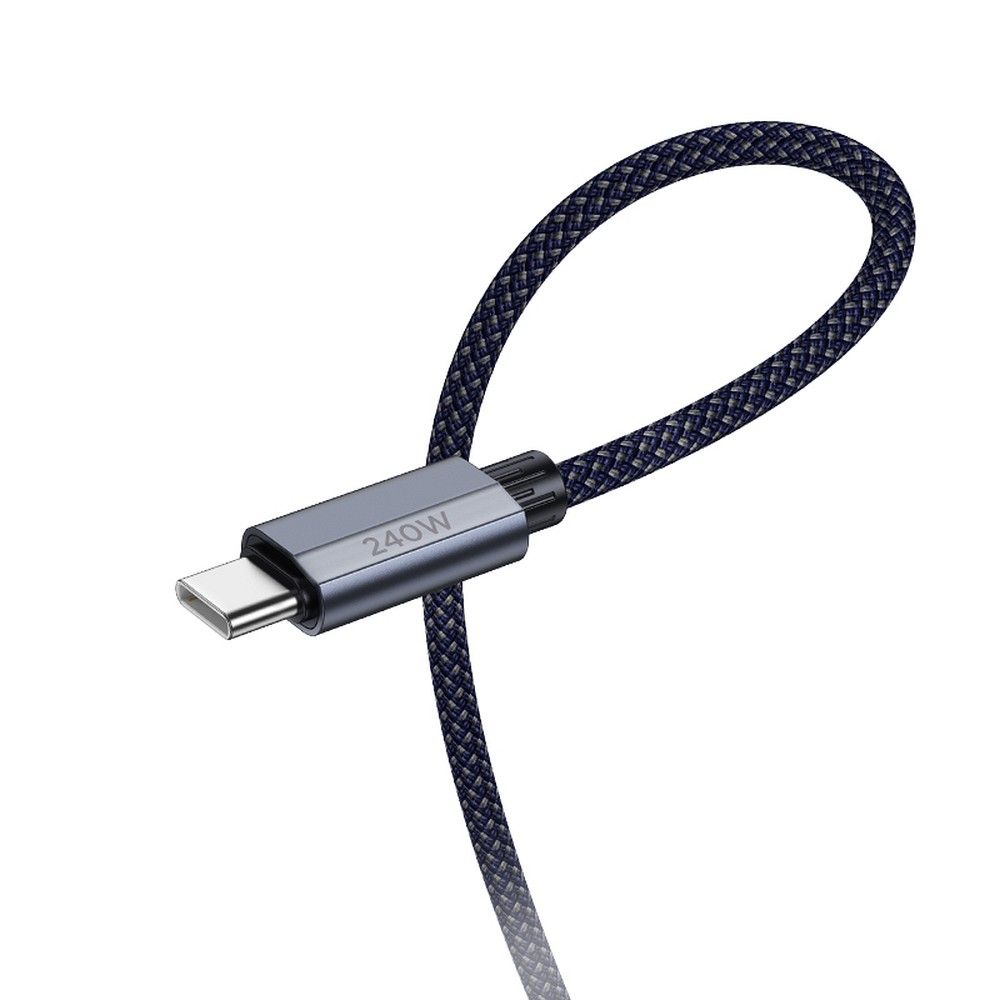 Kabl za podatke i punjenje USB-C - USB-C HOCO U134, 240W, 1.8m, Tamnoplavi