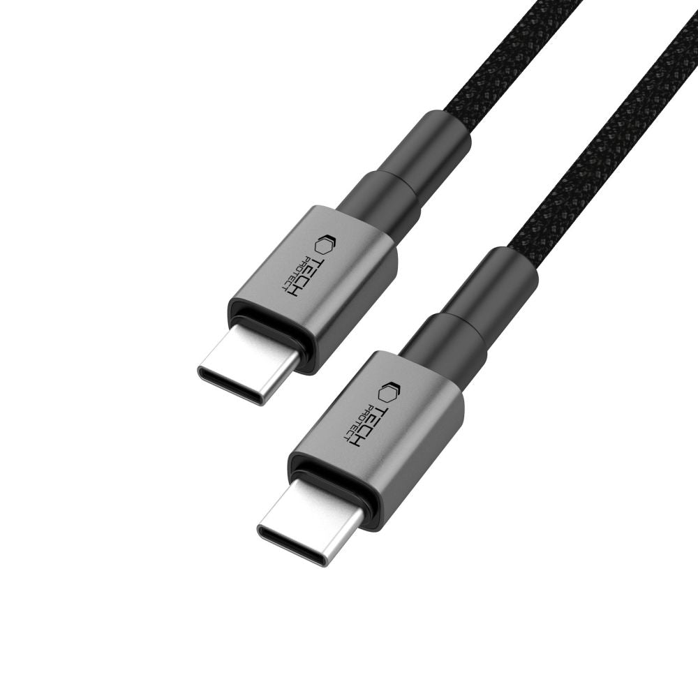 Kabl za prenos podataka i punjenje USB-C - USB-C Tech-Protect Ultraboost DNA, 60W, 0.5m, Sivi