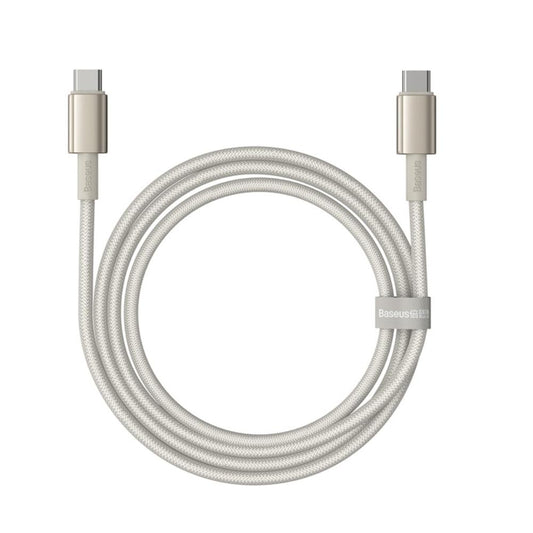 Kabl za Prenos Podataka i Punjenje USB-C - USB-C Baseus Tungsten Gold, 100W, 2m, Zlatni P10319800G21-01