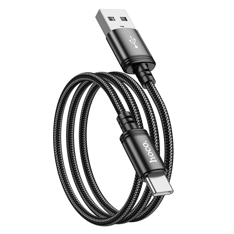 Kabl za podatke i punjenje USB-A - USB-C HOCO X89, 18W, 1m, Crni