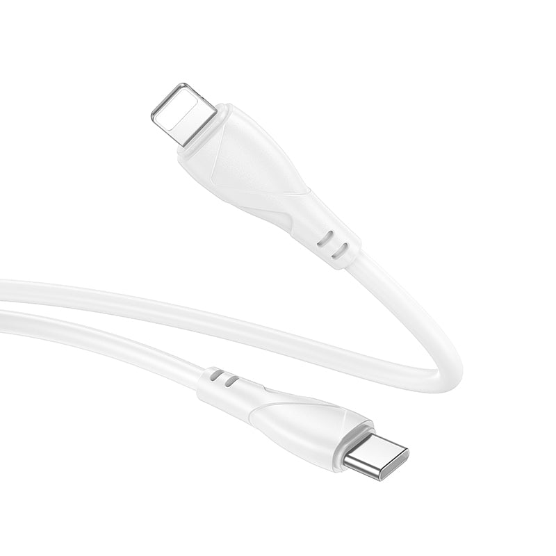 Kabl za prenos podataka i punjenje USB-C - USB-C Borofone BX121 Energy, 60W, 1m, Bel