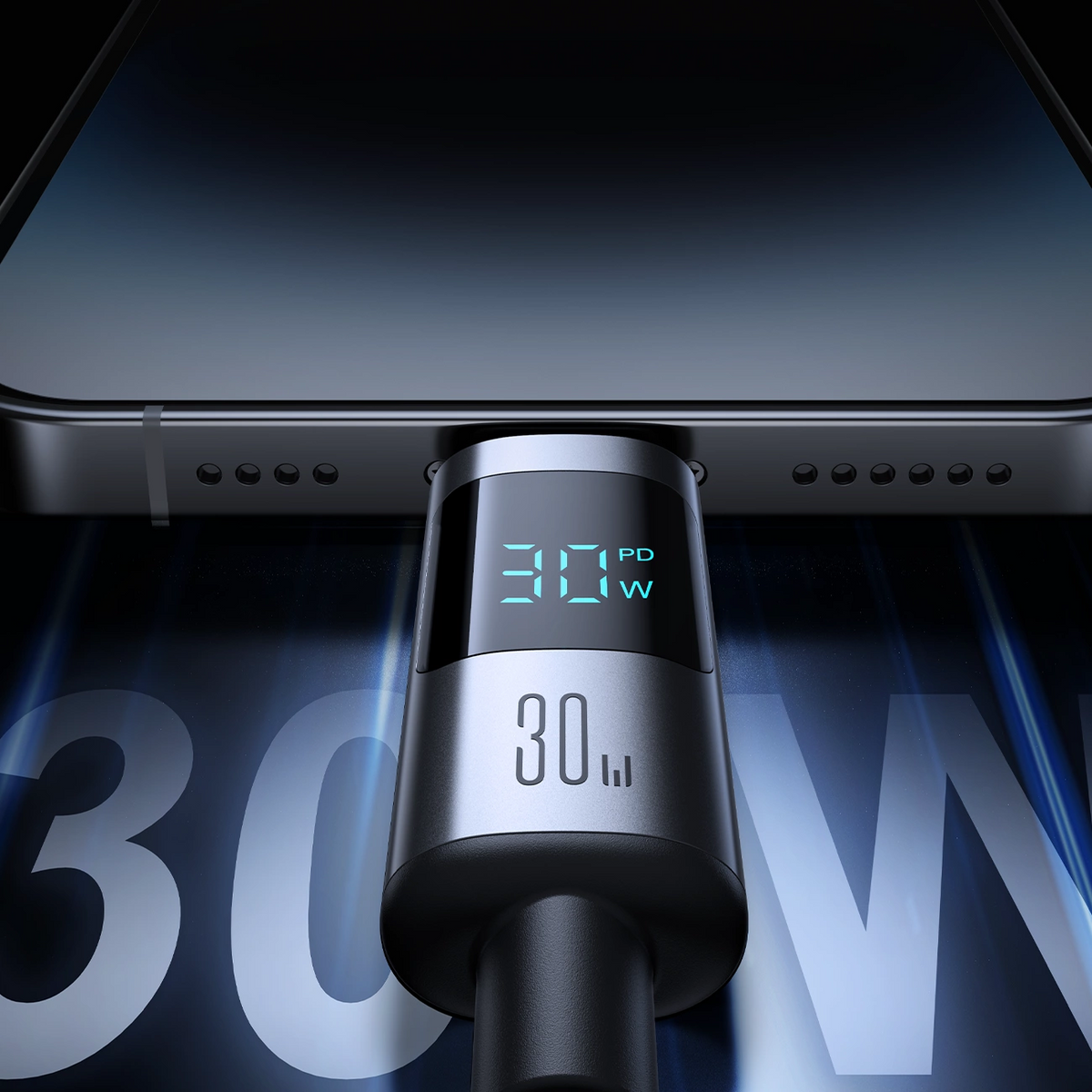 Kabl za podatke i punjenje USB-C - Lightning Joyroom S-A16 Pro Prism Display, 30W, 1.2m, Crni