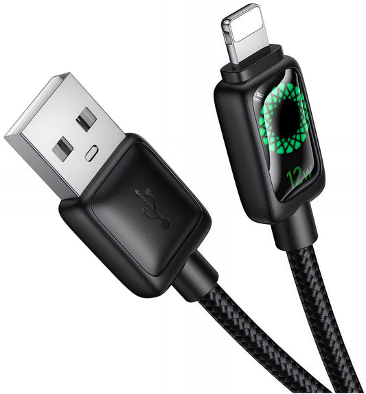 Kabl za podatke i punjenje USB-A - Lightning HOCO U146, 12W, 1.2m, Crni