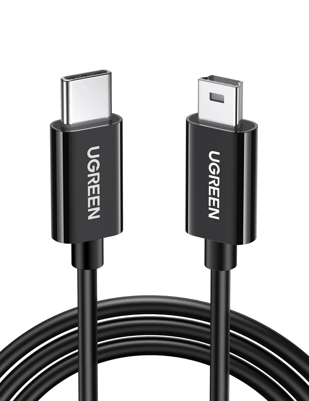 Kabl za podatke i punjenje USB-C - miniUSB UGREEN US242, 18W, 1m, Crni