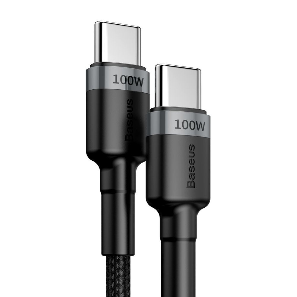 USB-C - USB-C kabl za prenos podataka i punjenje Baseus Cafule, 100W, 2m, Siva CATKLF-ALG1