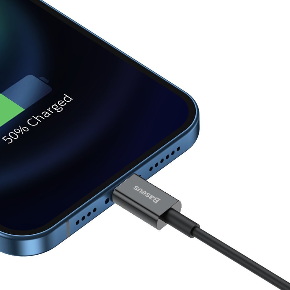 Kabl za Prenos Podataka i Punjenje USB-A - Lightning Baseus Superior Series, 20W, 1m, Crni CALYS-A01