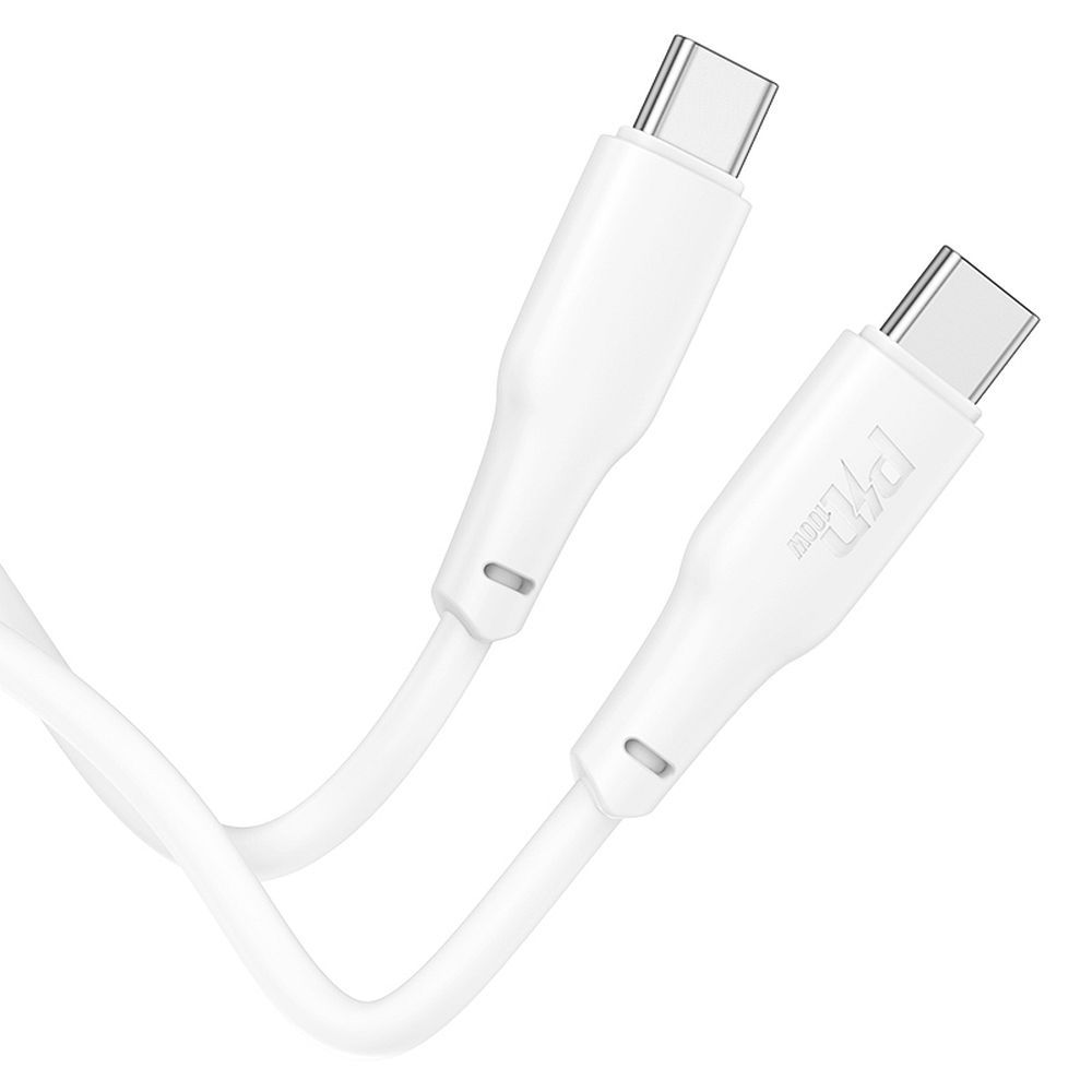 Kabl za Prenos Podataka i Punjenje USB-C - USB-C HOCO X93, 100W, 1m, Beli