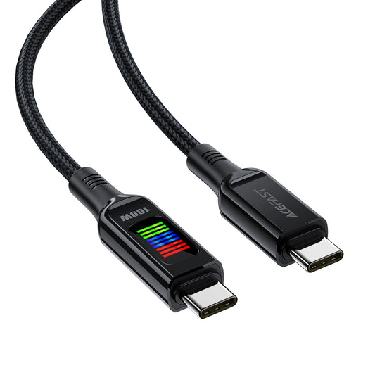 Kabl za Prenos Podataka i Punjenje USB-C - USB-C Acefast C7-03, 100W, 1.2m, Crni