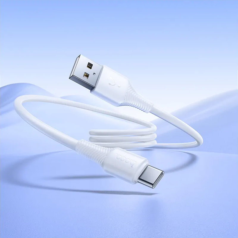 Kabl za podatke i punjenje USB-A - USB-C HOCO X120, 60W, 1m, Bel