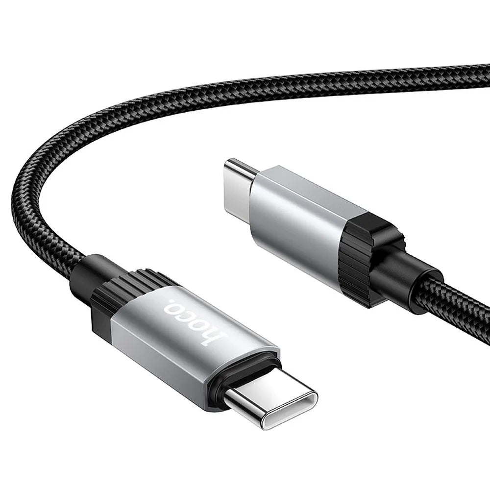 Kabl za prenos podataka i punjenje USB-C - USB-C HOCO X117, 60W, 1m, Crni