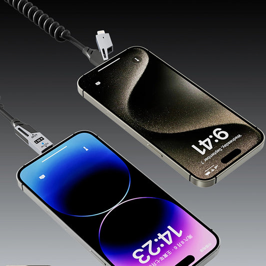 Kabl za podatke i punjenje USB-A / USB-C - Lightning / USB-C Dudao L20 Pro, 65W, 1.5m, Crni