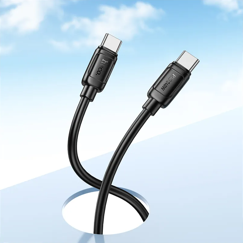 Kabl za podatke i punjenje USB-C - USB-C HOCO X115, 240W, 1m, Crni
