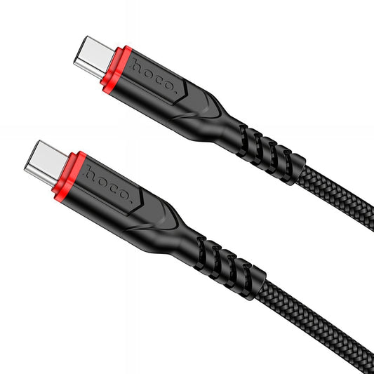 Kabl za podatke i punjenje USB-C - USB-C HOCO X59 Victory, 60W, 1m, Crni