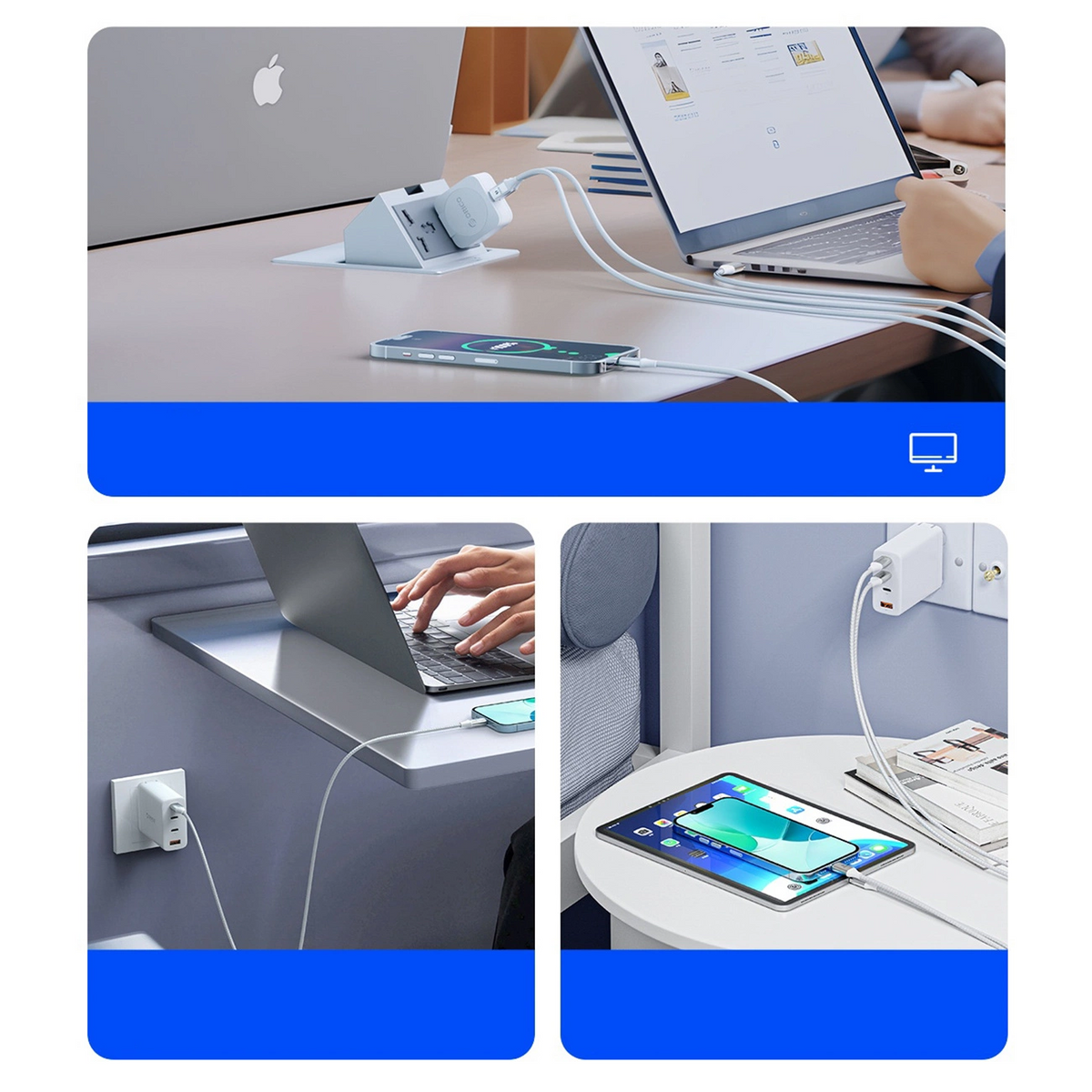 Kabl za prenos podataka i punjenje USB-C - USB-C Orico CDX, 60W, 1m, Bela