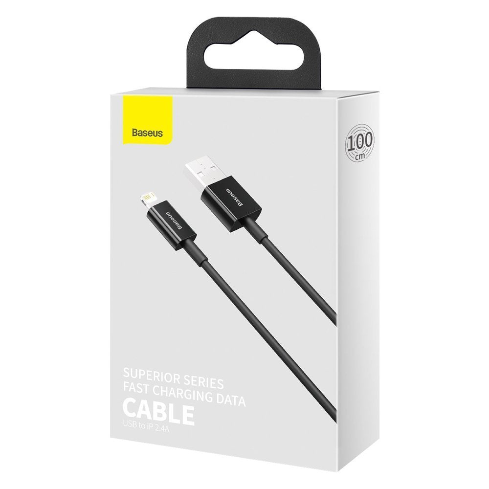 Kabl za Prenos Podataka i Punjenje USB-A - Lightning Baseus Superior Series, 20W, 1m, Crni CALYS-A01