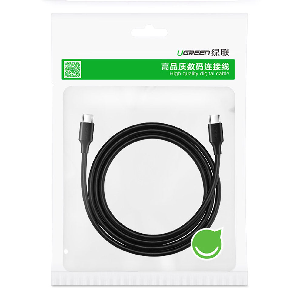 Kabl za Prenos Podataka i Punjenje USB-C - USB-C UGREEN US286, 60W, 2m, Crni