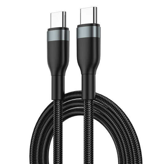 Kabl za Prenos Podataka i Punjenje USB-C - USB-C WiWu Wi-C017, 100W, 1.2m, Crni