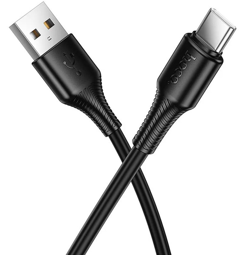 Kabl za Prenos Podataka i Punjenje USB-A - USB-C HOCO X120, 60W, 1m, Crni