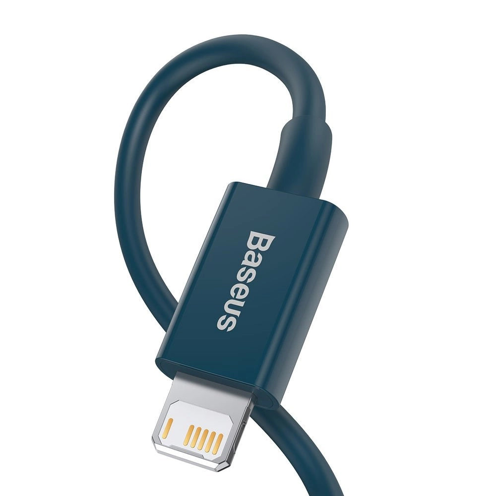 Kabl za Prenos Podataka i Punjenje USB-A - Lightning Baseus Superior Series, 20W, 1m, Plavi CALYS-A03