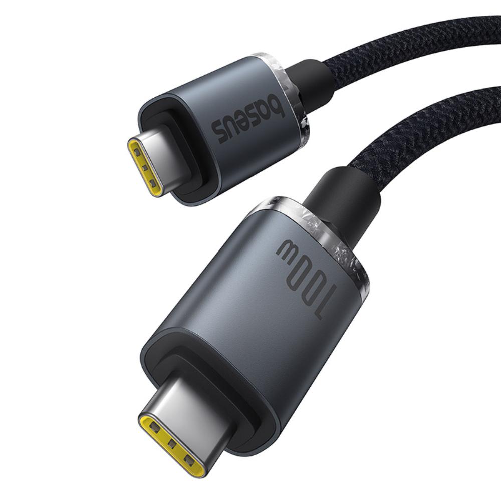Kabl za podatke i punjenje USB-C - USB-C Baseus Crystal Shine Series, 100W, 1.5m, Crni P10318204111-00
