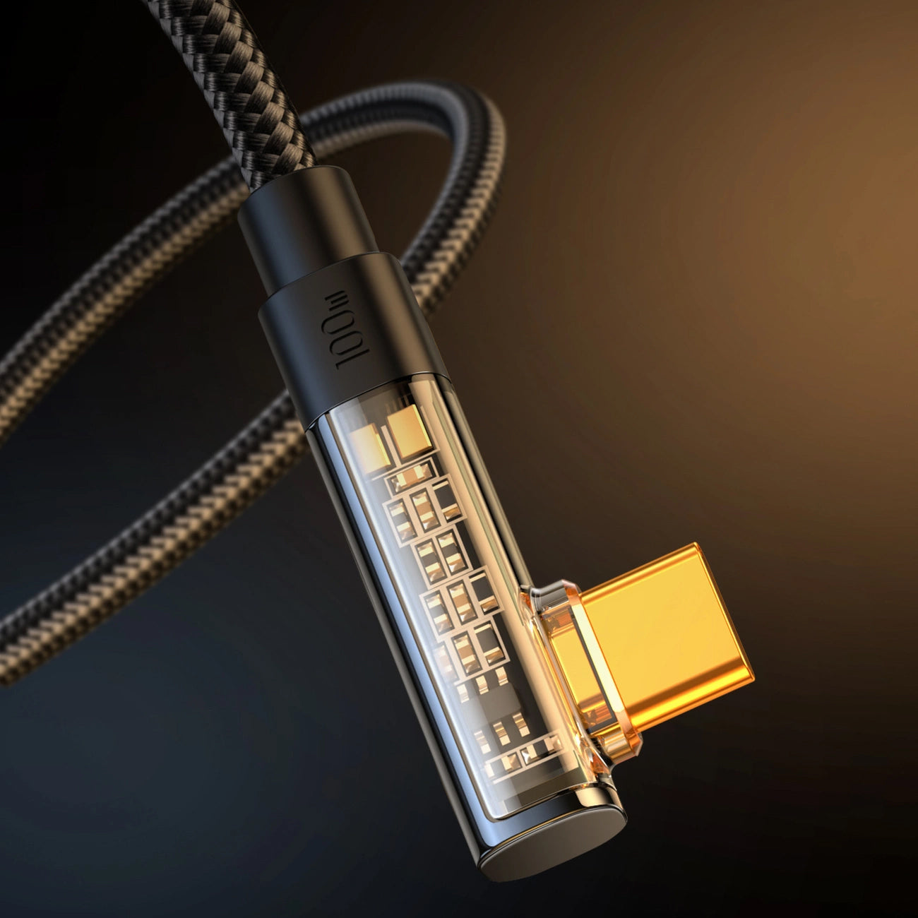 Kabl za podatke i punjenje USB-C - USB-C Joyroom S-A6 Angled, 100W, 1.2m, Crni