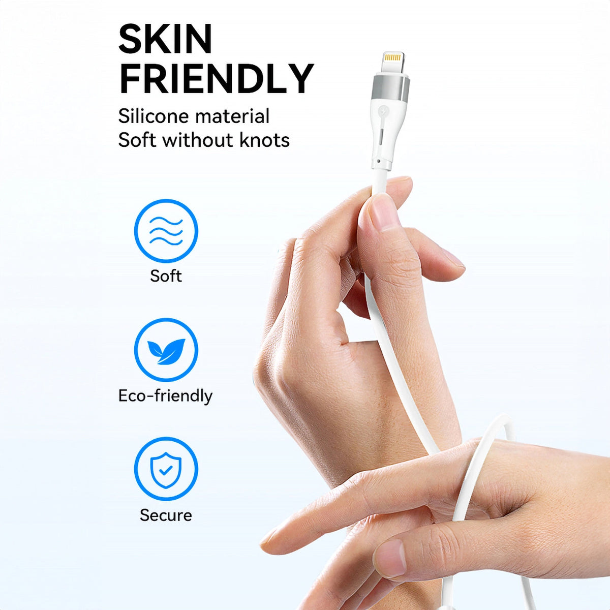 Kabl za podatke i punjenje USB-C - Lightning WZK WSTCL1, 27W, 1m, Beli