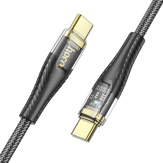 Kabl za podatke i punjenje USB-C - USB-C HOCO U121, 60W, 1.2m, Crni