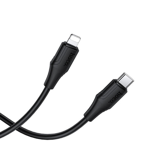 Kabl za podatke i punjenje USB-C - Lightning HOCO X124, 27W, 1m, Crni