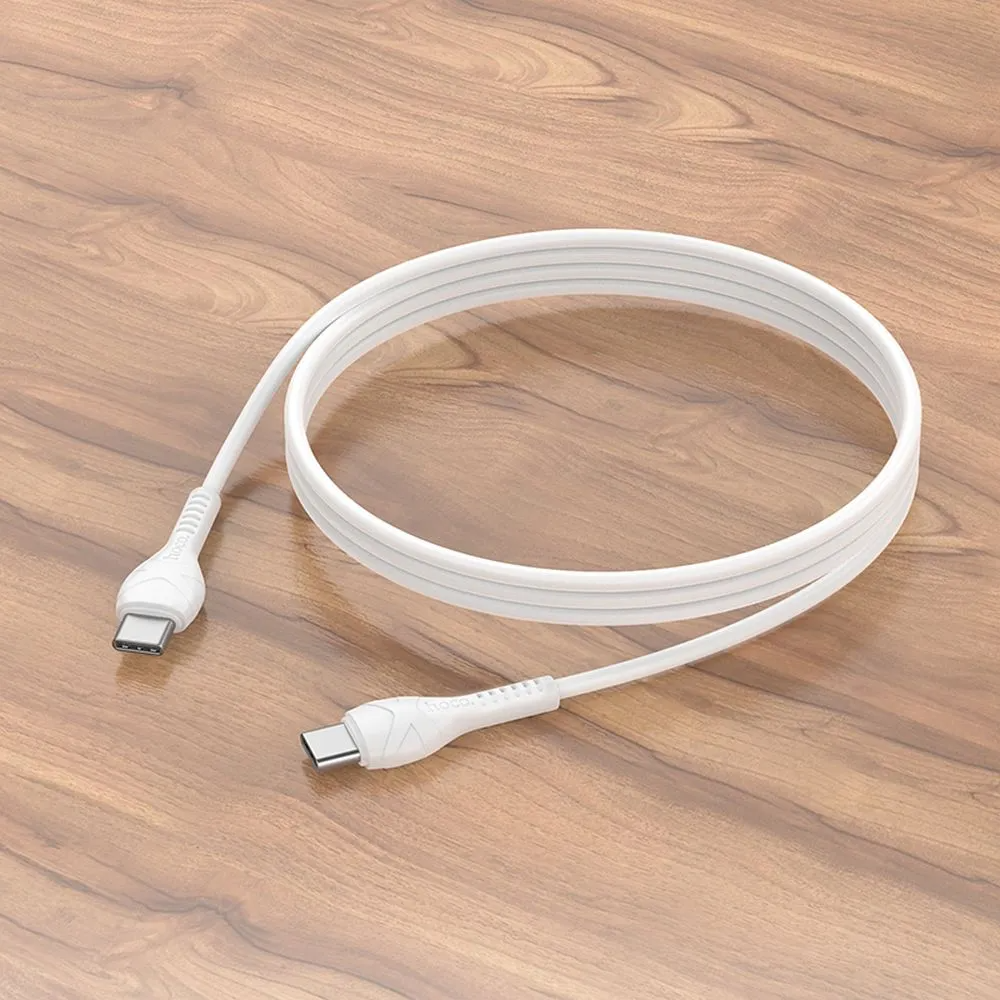 Kabl za podatke i punjenje USB-C - USB-C HOCO X37, 60W, 1m, Beli