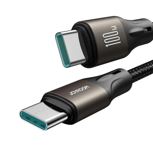 Kabl za prenos podataka i punjenje USB-C - USB-C Joyroom S-A25 Light-Speed, 100W, 1.2m, Crni