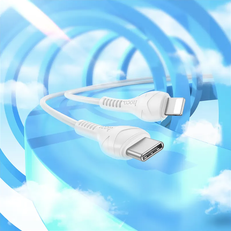 Kabl za podatke i punjenje USB-C - Lightning HOCO X37, 27W, 1m, Beli