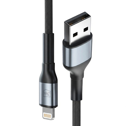 Kabl za prenos podataka i punjenje USB-A - Lightning 3MK Hyper N, 12W, 1m, Crni