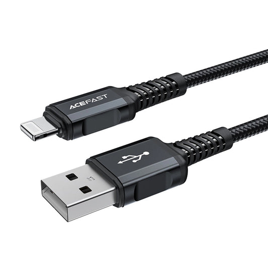 Kabl za prenos podataka i punjenje USB-A - Lightning Acefast C4-02, 18W, 1.8m, Crni