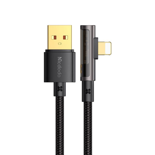 Kabl za prenos podataka i punjenje USB-A - Lightning McDodo CA-3510 Angled, 18W, 1.2m, Crni