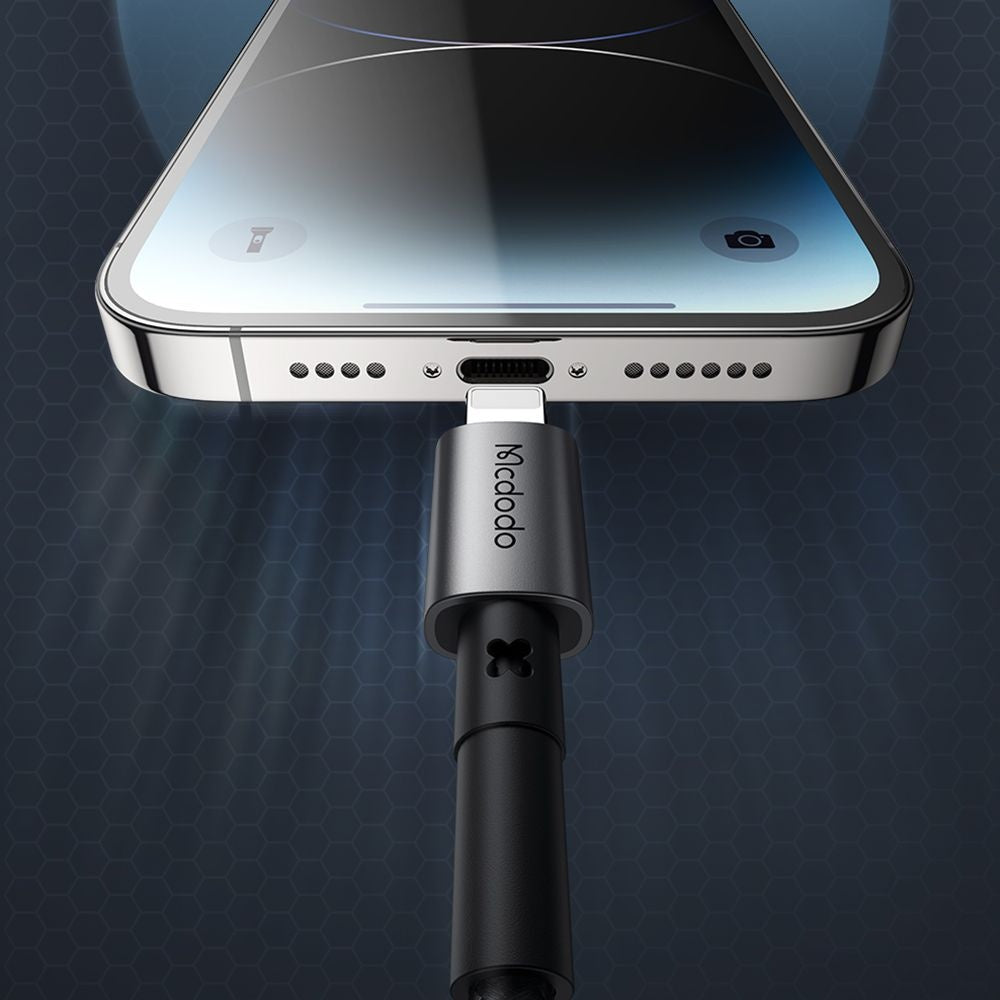 Kabl za podatke i punjenje USB-A - Lightning McDodo CA-3580, 18W, 1.2m, Crni