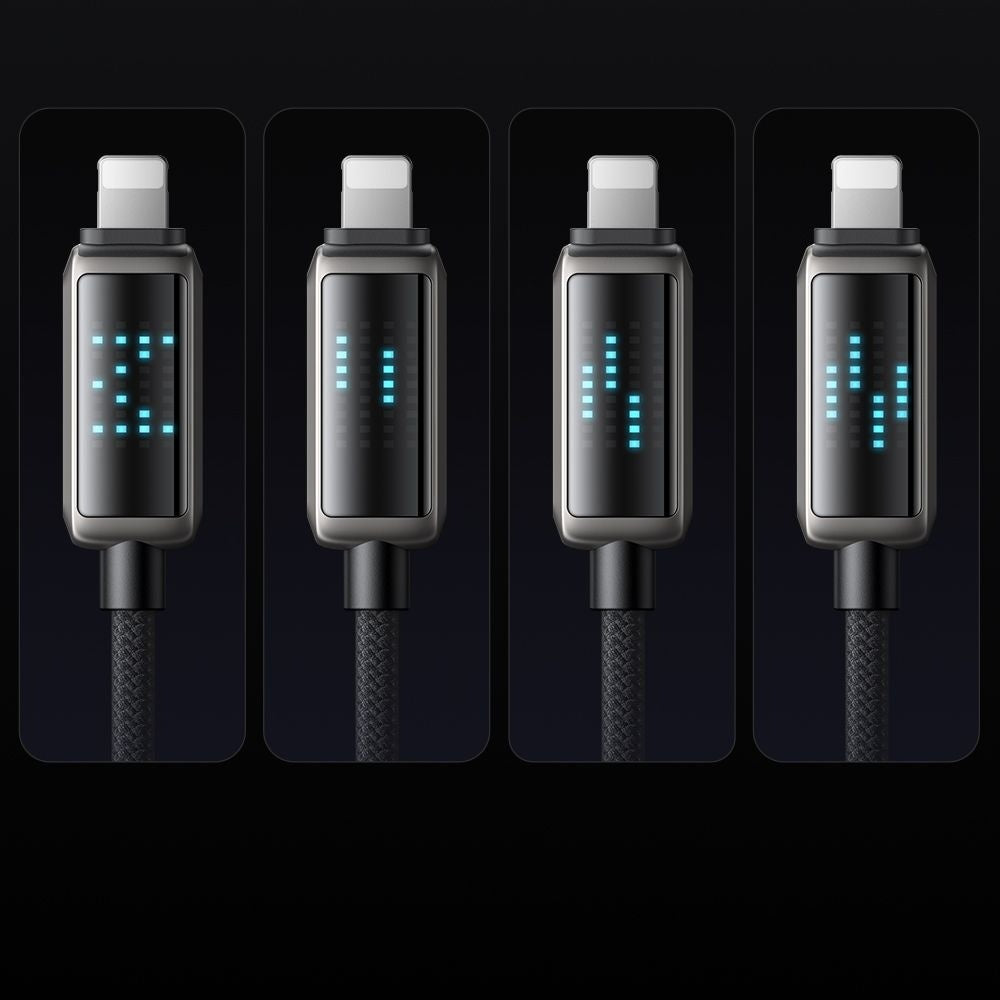 Kabl za Podatke i Punjenje USB-A - Lightning McDodo CA-5250 Display, 18W, 1.2m, Crni