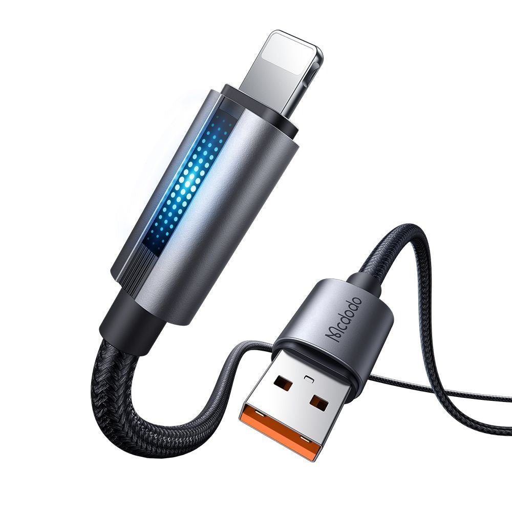 Kabl za podatke i punjenje USB-A - Lightning McDodo CA-5660, 18W, 1.2m, Crni