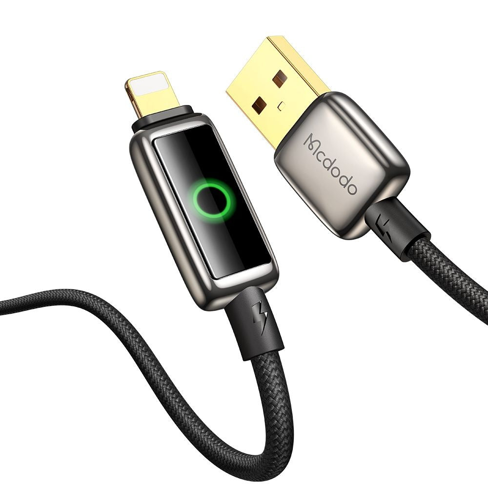 Kabl za podatke i punjenje USB-A - Lightning McDodo CA-6590 Auto Power Off, 18W, 1.2m, Crni