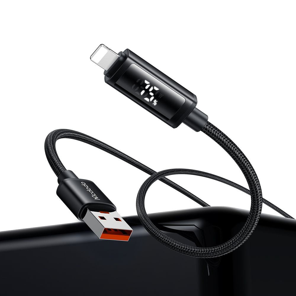 Kabl za Podatke i Punjenje USB-A - Lightning McDodo CA-7970 Display, 18W, 1.2m, Crni