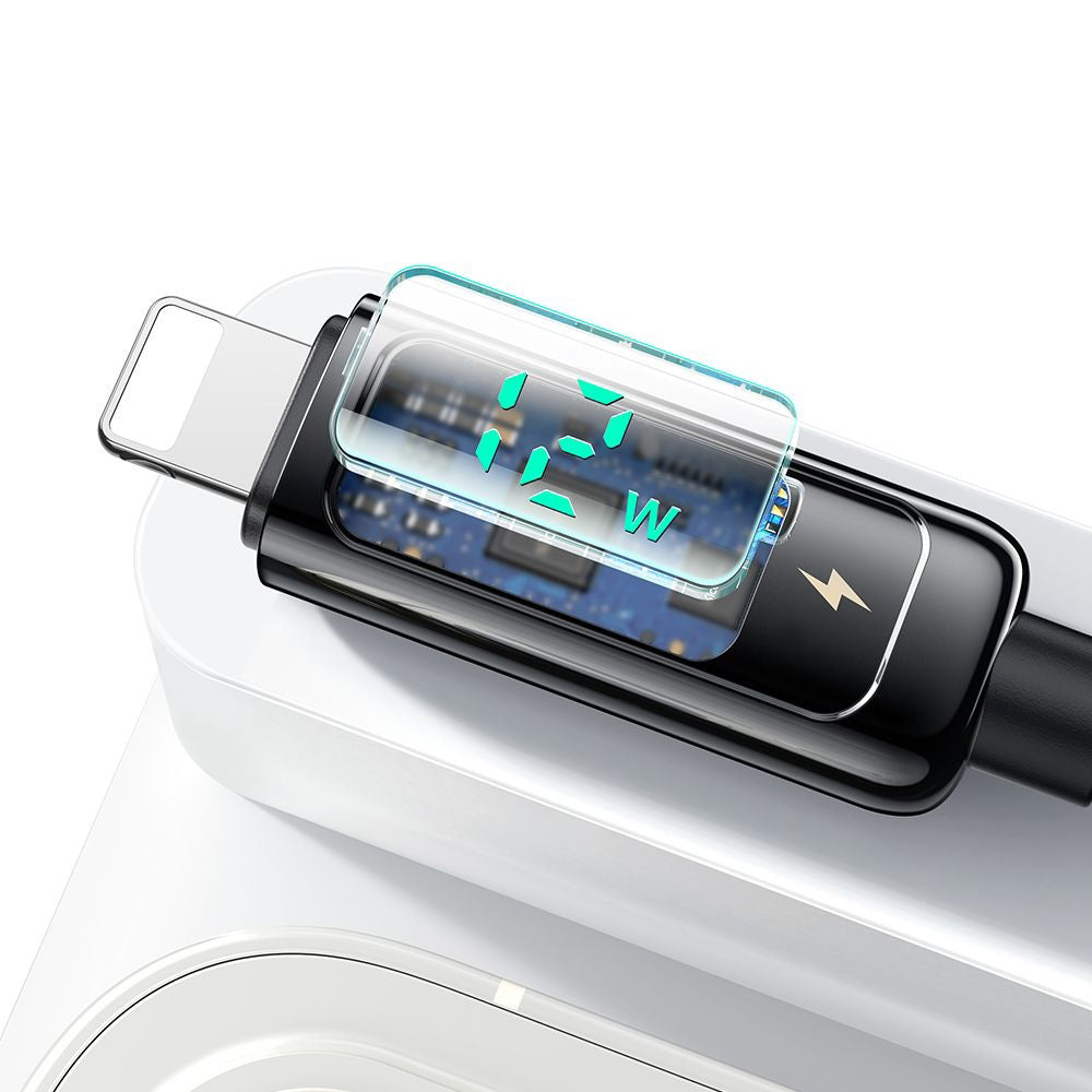 Kabl za prenos podataka i punjenje USB-A - Lightning McDodo CA-9940 Display, 12W, 1.2m, Crni